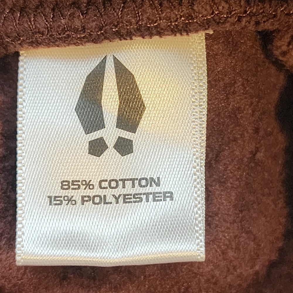 Beardedgoat Soft Goods Brown Hoodie Womens Medium Boxy Fleece Sweatshirt M - Picture 6 of 8
